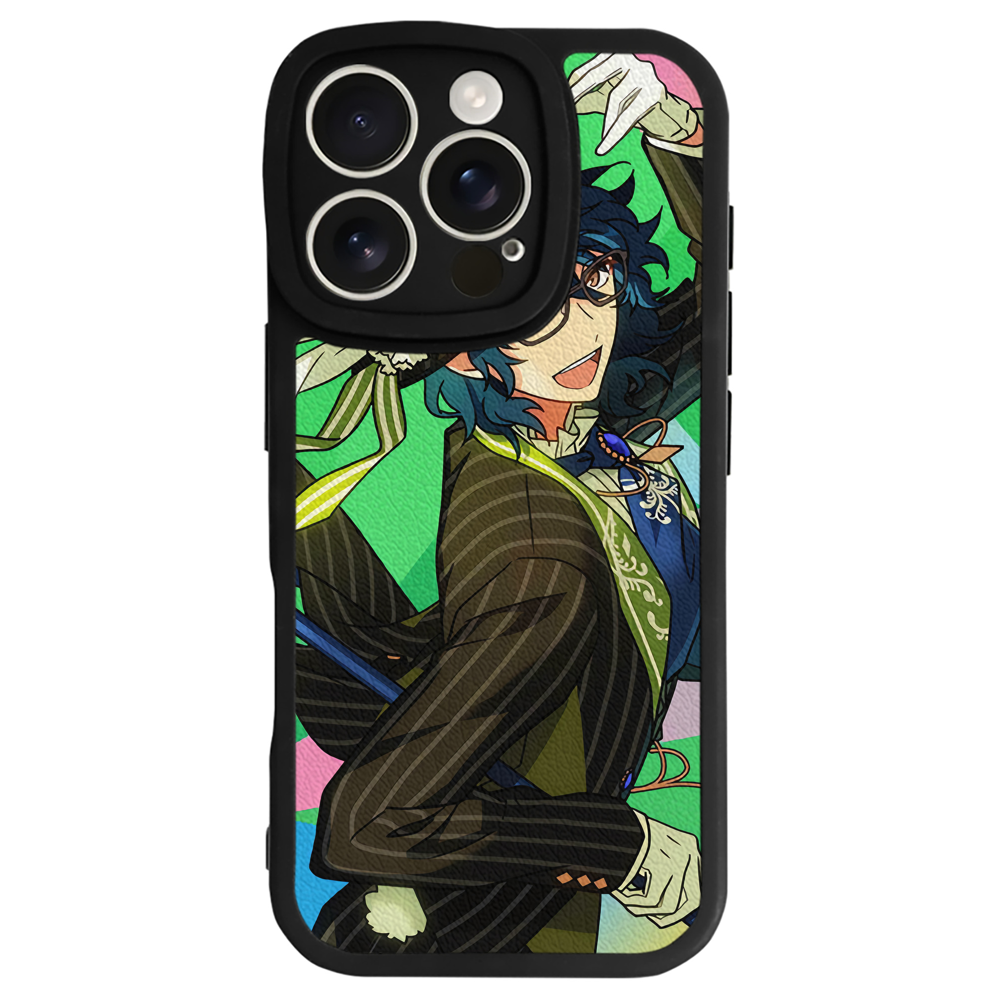 （画像用） あんさんぶるスターズ! Ensemble Stars 【iPhone 16シリーズ対応】シリコンスマホケース（レザー調） 材質：シリコン